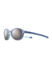 Julbo Frisbee Full-Rim Round Light Blue Sunglasses for Kids, with Blue Light Filter, Grey Lens, 2-4 Years, JBF-FRISBEEJ5231137, 40/16/109