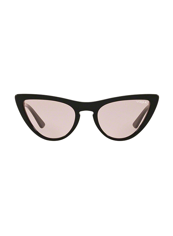 Vogue Full Rim Cat Eye Black Sunglasses for Women, Pink Lens, VO5211S-W44/5, 54/20/140