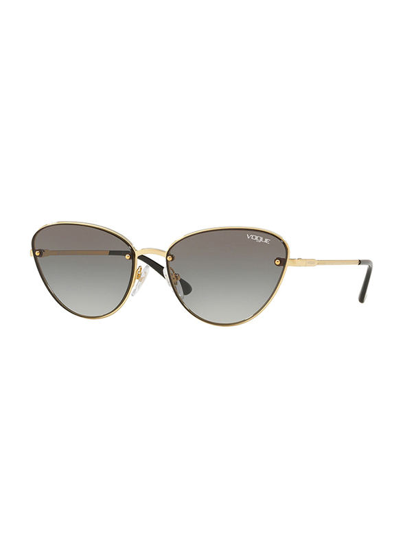Vogue Full Rim Cat Eye Gold Sunglasses for Women, Black Lens, VO4111S-280/11, 57/16/135