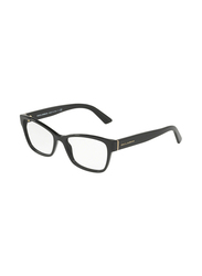 Dolce & Gabbana Full Rim Square Black Frame for Women, DG3274-501, 52/17/140
