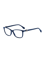 Fendi Full Rim Rectangle Blue Frame for Women, FN-0331-PJP5415, 54/15/145
