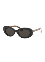 Burberry Full Rim Cat Eye Black Sunglasses for Women, Grey Lens, BU-4278-3757/3, 54/18/140