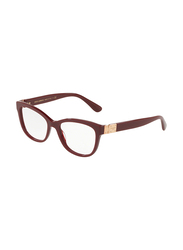 Dolce & Gabbana Full Rim Square Bordeaux Frame for Women, DG3290-3091, 54/17/140