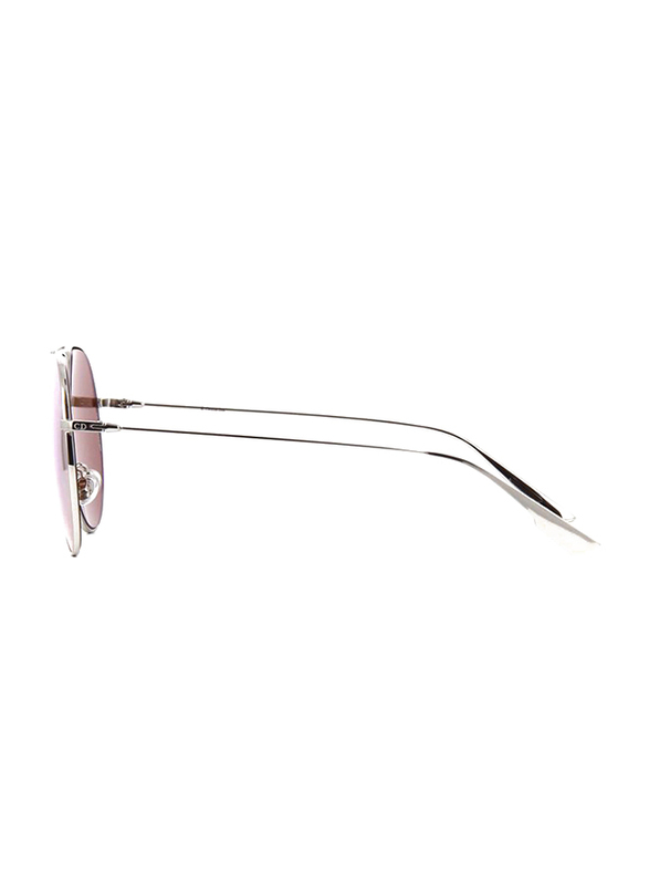 Dior Full Rim Aviator Silver Sunglasses for Women, Golden Mirrored Lens, CD-DRSTLLRE3-01065SQ, 65/1/145