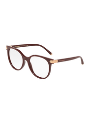 Dolce & Gabbana Full Rim Round Bordeaux Frame for Women, DG5032-3091, 53/17/140