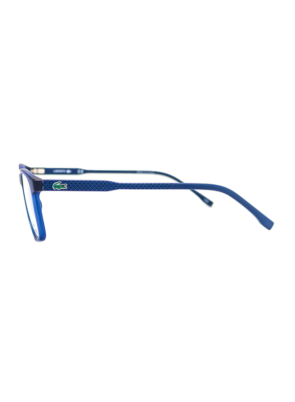 Lacoste Full-Rim Square Blue Computer Glasses for Kids, with Blue Light Filter, Clear Lens, 8-13 Years, LA-L3633-414-49-BC, 49/17/135