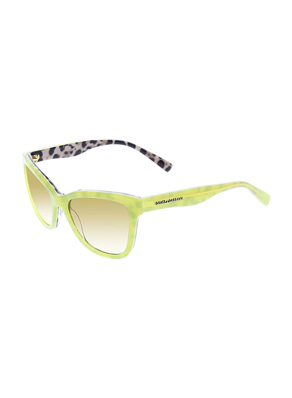 

Dolce & Gabbana Full Rim Cat Eye Yellow Sunglasses for Girls, Gradient Yellow/Brown Lens, DG4237-28842L, 47/15/130