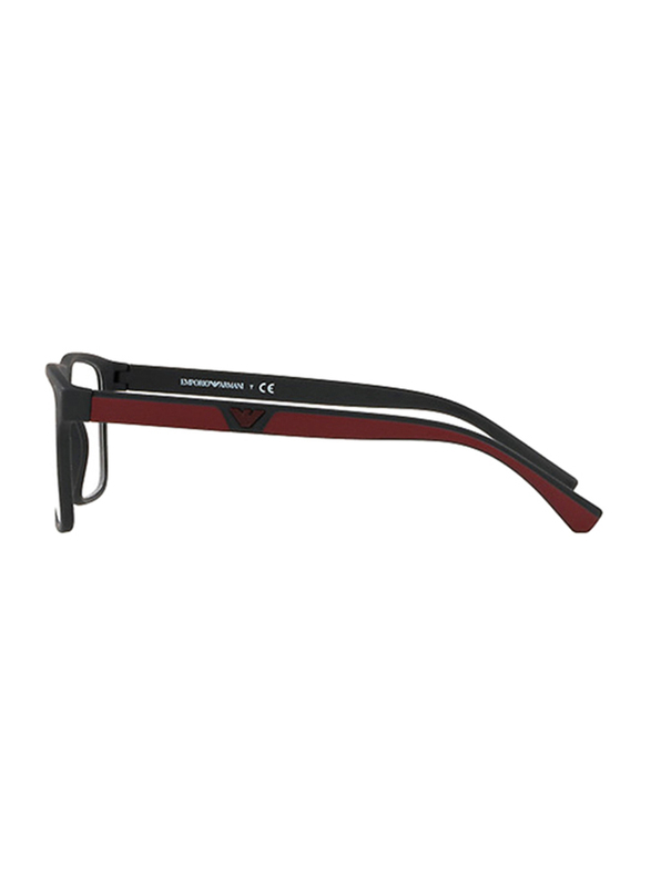Emporio Armani Full Rim Square Black Frame for Men, EM-4115-50421W, 54/18/145