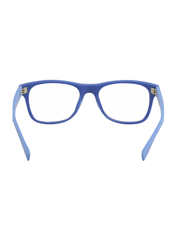 Lacoste Full-Rim Square Green Computer Glasses for Kids, with Blue Light Filter, Clear Lens, 8-13 Years, LA-L3620-467-48-BC, 48/16/130