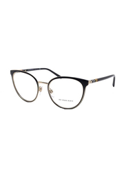 Burberry Full Rim Round Black/Gold Frame for Women, BU-1324-1262, 52/19/145