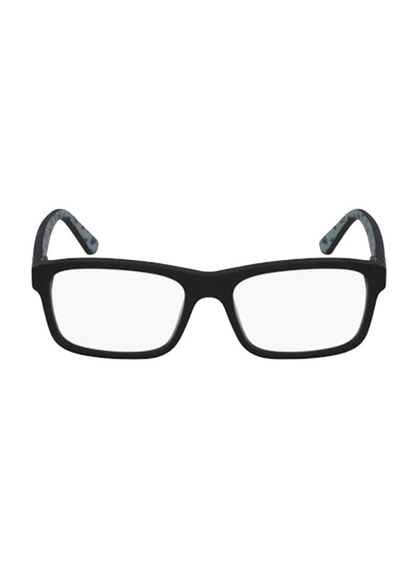 Lacoste Full-Rim Square Matte Black Computer Glasses for Kids, with Blue Light Filter, Clear Lens, 8-13 Years, LA-L3612-002-46-BC, 46/15/130