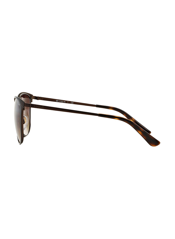 Vogue Full Rim Cat Eye Purple Sunglasses for Women, Brown Lens, VO4002S-934S13, 55/18/135
