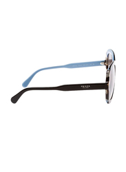 Prada Full Rim Square Black Sunglasses for Women, Grey Lens, PA-16US-KHR0A7, 54/21/145