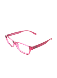 Lacoste Full-Rim Rectangle Pink Computer Glasses for Kids, with Blue Light Filter, Clear Lens, 8-13 Years, LA-L3803B-525-51-BC, 51/14/135