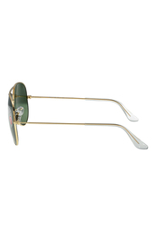 Ray-Ban Full Rim Aviator Gold Sunglasses Unisex, Green Lens, RB3025-001/58, 58/14/140