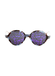 Dior Full Rim Round Azure Havana Sunglasses for Women, Grey/Violet Lens, CD-DRUMBRAGE-MJN52TY, 52/20/135