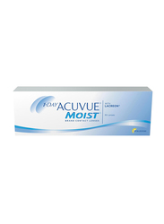 Acuvue Moist 1-Day Pack of 30 Contact Lenses, Natural, -1