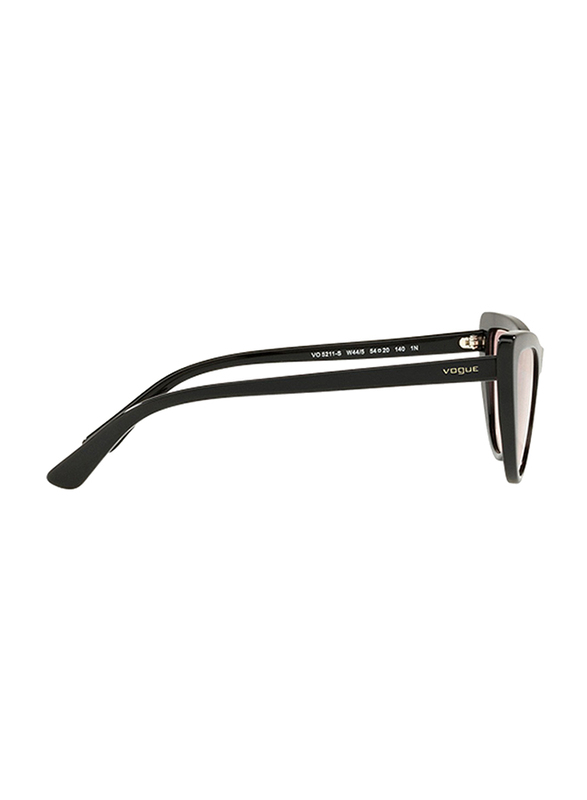 Vogue Full Rim Cat Eye Black Sunglasses for Women, Pink Lens, VO5211S-W44/5, 54/20/140
