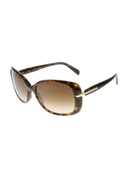 Prada Full Rim Square Tortoise Sunglasses for Women, Brown Gradient Lens, PA-08OS-2AU6S1, 57/17/130
