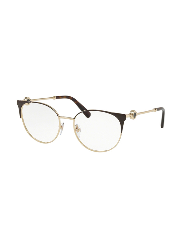 Bvlgari Full Rim Cat Eye Brown/Gold Frame for Women, BV2203-2034, 54/18/140