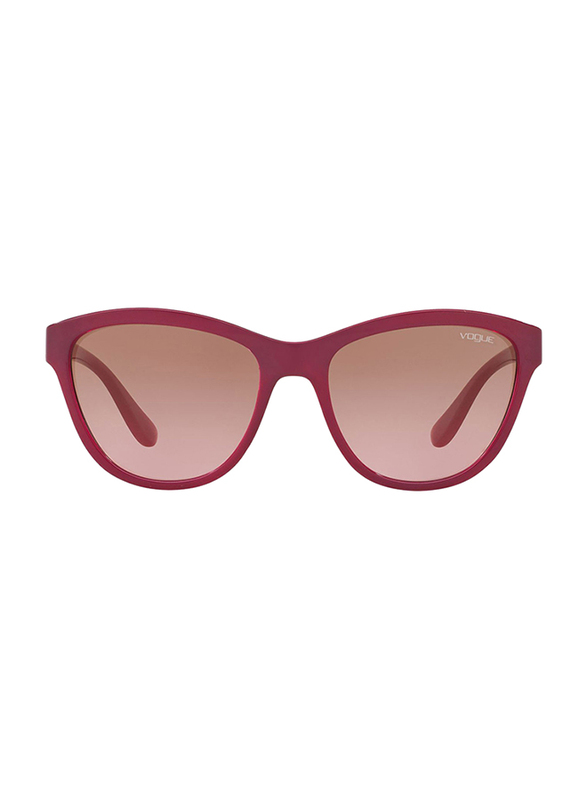 Vogue Full Rim Cat Eye Purple Sunglasses for Women, Brown Lens, VO2993S-241014, 57/18/140