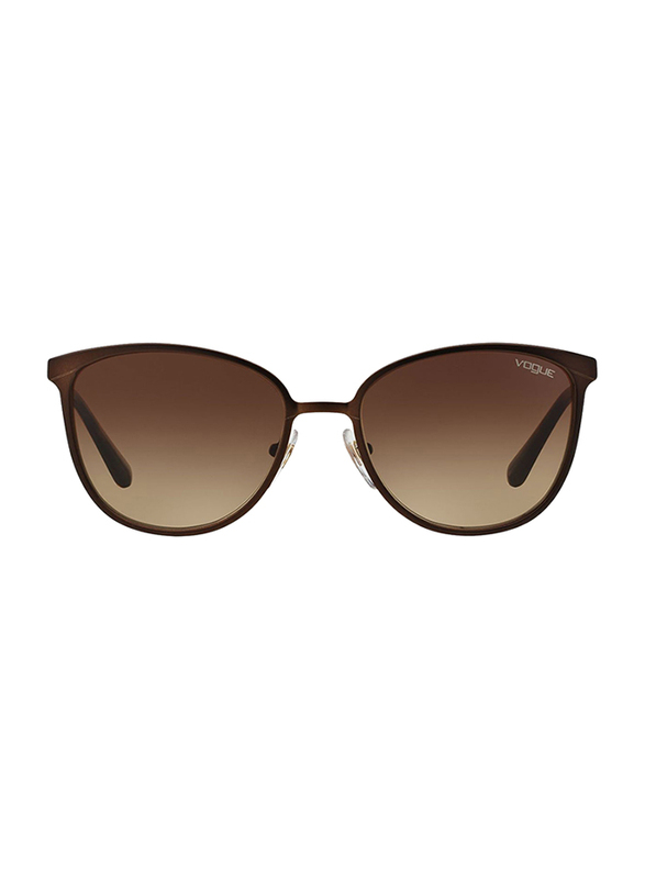 Vogue Full Rim Cat Eye Purple Sunglasses for Women, Brown Lens, VO4002S-934S13, 55/18/135