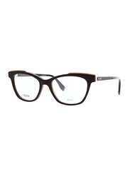 Fendi Full Rim Cat Eye Purple Frame for Women, FN-0256-B3V5217, 52/17/140