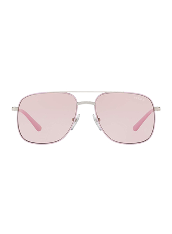 Vogue Full Rim Square Pink Sunglasses for Women, Pink Lens, VO4083S-323/5, 56/16/135