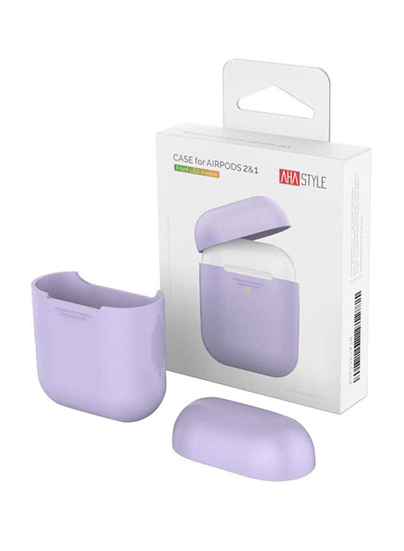 AhaStyle Premium Silicone Case for Apple AirPods, Lavender