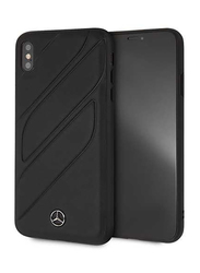 Mercedes-Benz Apple iPhone XS Max New Organic I Genuine Leather Hard Case, Black