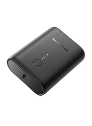 Rav Power 10000mAh PD Pioneer Mini Power Bank with USB Type-C Input, Black