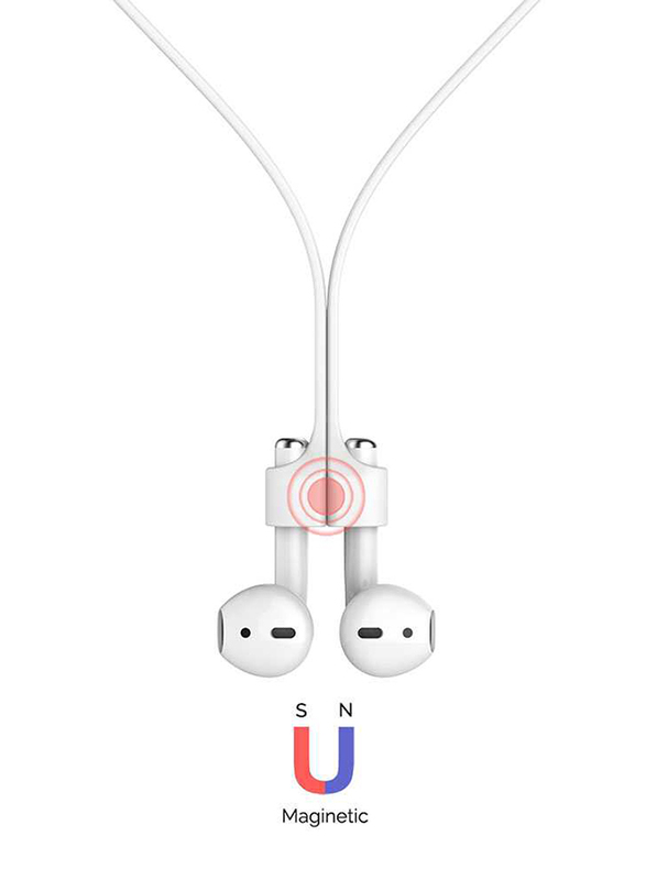 AhaStyle Magnetic Strap for Apple AirPods, White