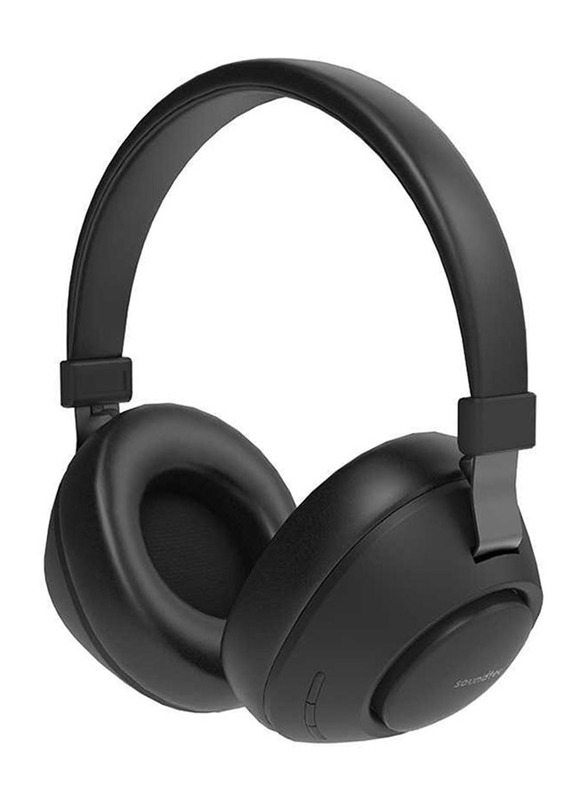 Porodo Soundtec Deep Sound Wireless Over-Ear Headphones, Black