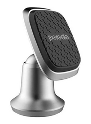 Porodo Magnetic Silicone Aluminum Alloy Dash Mount, Silver