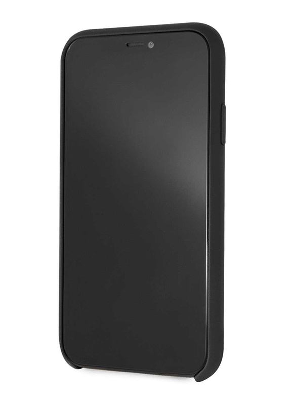 Maserati Apple iPhone XR Silicone Mobile Phone Hard Back Case Cover, Black