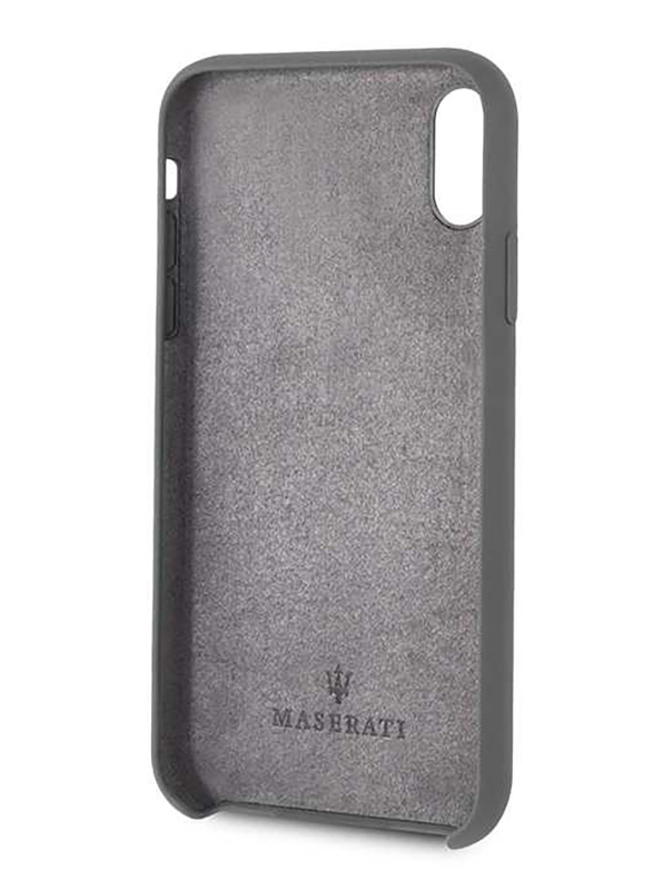 Maserati Apple iPhone XR Silicone Mobile Phone Hard Back Case Cover, Grey