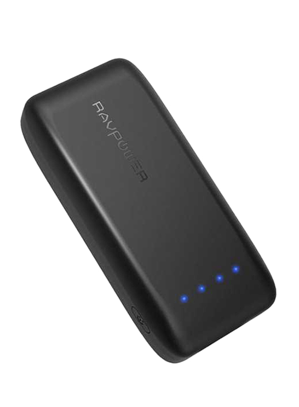 RAVPower 6700mAh Power Bank with iSmart 2.0 Technology, Black