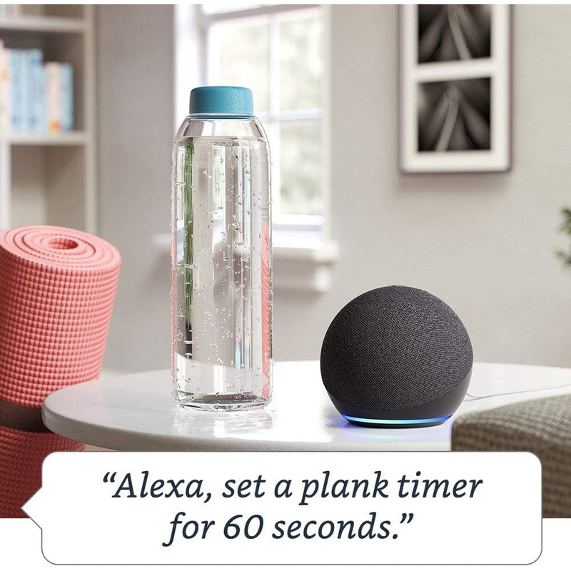 Amazon Echo Dot (4th Generation) Smart Speaker with Alexa, Charcoal Grey