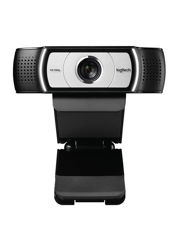 Logitech C930c HD Smart 1080P Webcam for Desktop Computer Laptop, Black