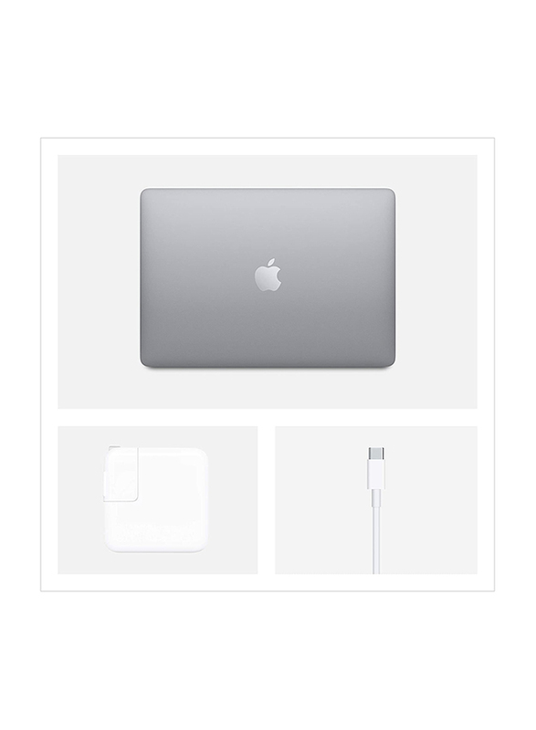 Apple MacBook Air Laptop, 13.3" Retina Display, Dual Core Intel Core i3 10th Gen 1.1 GHz, 256GB SSD, 8GB RAM, Intel Iris Plus Graphics, EN KB w/TB, macOS X, 2020, MWTJ2, Space Grey