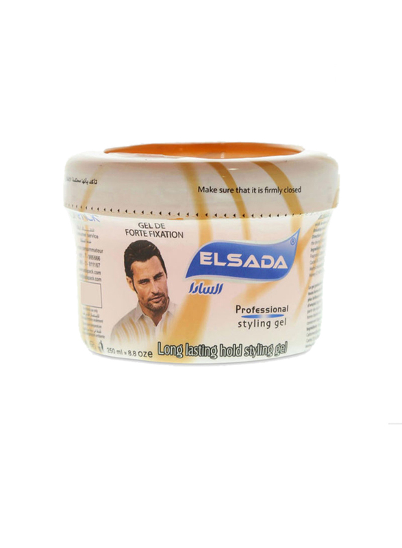 El Sada Professional Styling Gel for All Hair Types, Honey, 250ml |   - Dubai