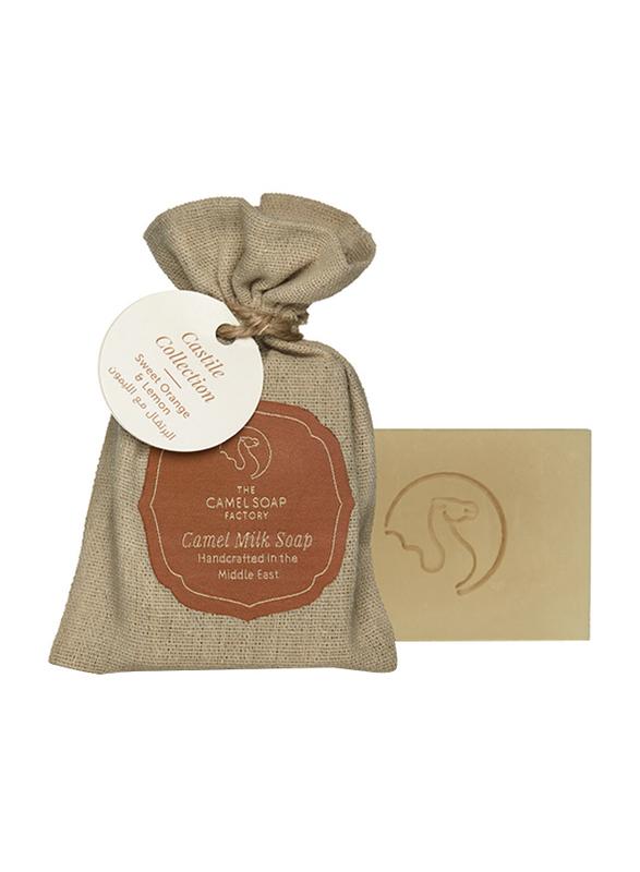 The Camel Soap Factory Castile Collection Sweet Orange & Lemon Handmade Soap Bar, 95gm