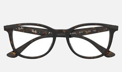 Ray-Ban Full-Rim Square Havana Eyeglasses for Men, Clear Lens, RX5356 2012, 52/19/145