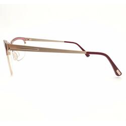 Tom Ford Full-Rim Aviator Pink/Gold Eyeglass Frames Unisex, Clear Lens, FT5392 71, 54/18/135