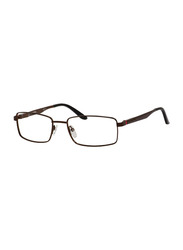 Carrera Full-Rim Rectangular Semi Matte Bronze Brown Eyeglass Frame for Men, Transparent Lens, CA 8812 0J7D 00, 55/18/140