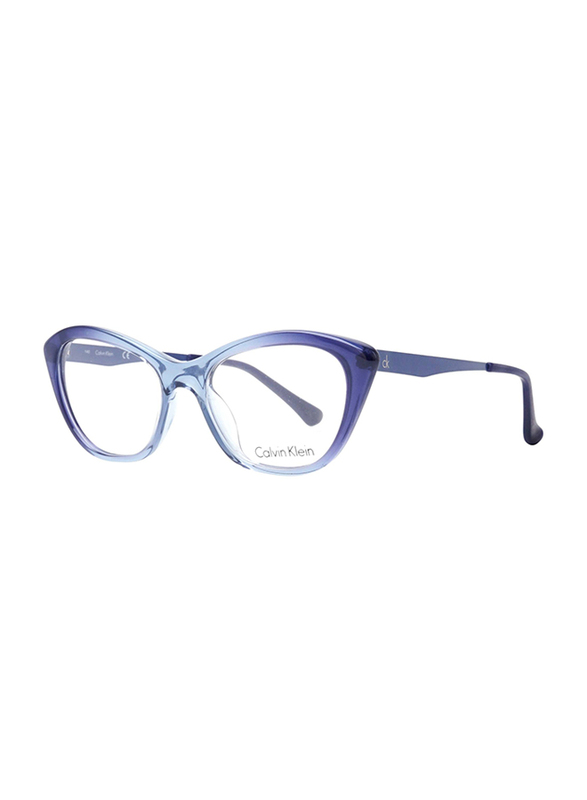 

Calvin Klein Full-Rim Cat Eye Blue Gradient Eyeglass Frame for Women, CK5913 422 5318, 53/18/140