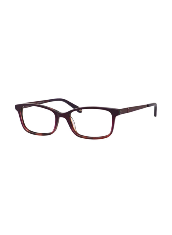 

Emozioni Fill Rim Rectangular Violet Havana Brown Eyeglass Frame for Women, 4050 0F7X00, 52/17/135