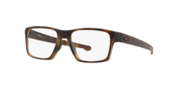 Oakley Litebeam Full-Rim Square Matte Brown Tortoise Eyeglass Frame for Men, Clear Lens, 0OX8140 04, 53/18/140