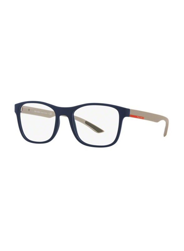 

Prada Full-Rim Square Blue Eyewear Frame for Men, PS 08GV UR71O1, 52/18/145