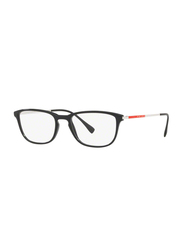 Prada Full-Rim Rectangular Black Eyewear Frame for Men, PS 05IV 1AB1O1, 52/18/140